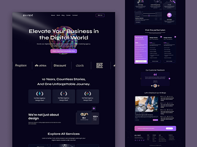 Agency Web Site Design: Landing Page / Home Page UI agency agency website homepage landing page new trending website ui ui template ui ux website website ui