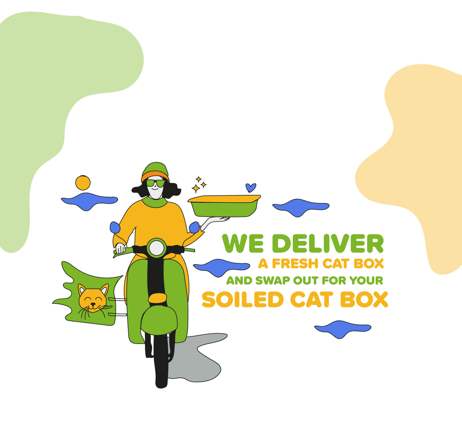 Cat Infographic art design flat graphic design illustration ui vector