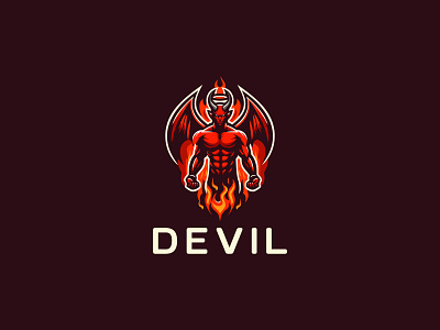 DEVIL LOGO bold branding cool demon design devil head devil logo devils graphic design hell horn logo rebel red simple typography ui ux vecto vector