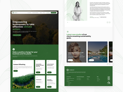 Cool Planet - Empowering business to take climate actions responsive design web design