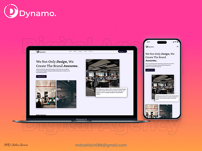 Responsive Web App UI design for a Digital Agency. agencyui branding design design agency digital agency logo mordenui protfolio responsive ui trending ui uidesign uiuxdesign uxdesign web design webappdesign webui