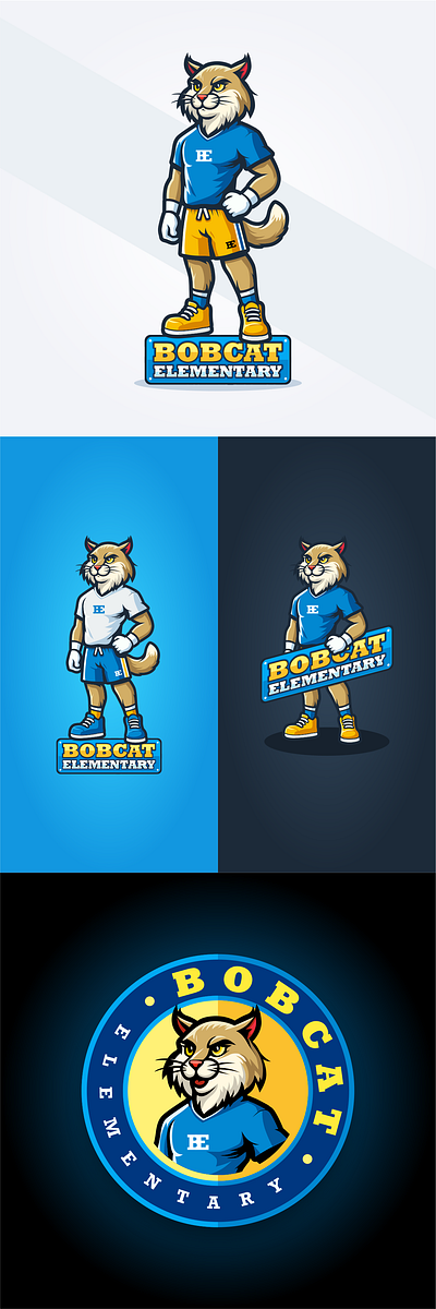 Bobcat Mascot animation branding graphic design illustration mascot vector