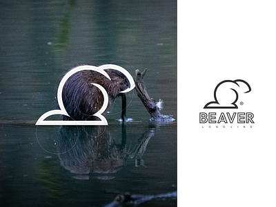 Beaver Logo Line branding design graphic design icon illustration logo logo design logotype ui vector