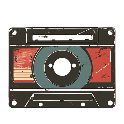 Vintage Cassette Tape cassette cassette tape classic clip art illustration old retro tape vintage