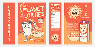 Planet Oat – Mailer branding graphic design illustration