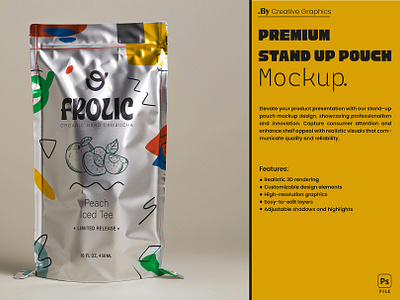 Realistic Stand up pouch mockup. a4 paper branding brochure cloth freebie graphic design illustraition pouch premium mockup ui zipper pouch