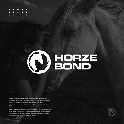 Horze Bond Logo Design app black branding care design graphic design horse illustration logo sport typography ui ux vector