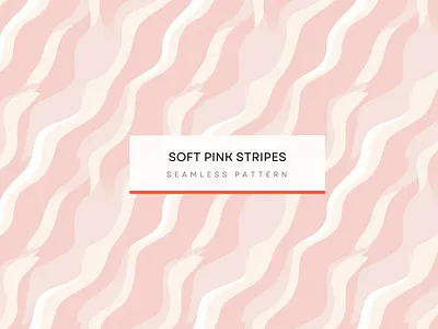 Soft Pink Stripes, wavy Print , Seamless Patterns 300 DPI, 4K beige and pink stripes cute and quirky design light pink and white stripes minimalistic design pastel colors pattern seamless pattern soft pastel pattern vertical stripes pattern wavy shapes design