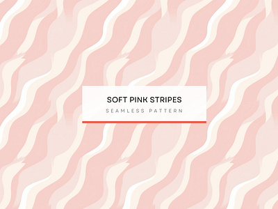 Soft Pink Stripes, wavy Print , Seamless Patterns 300 DPI, 4K beige and pink stripes cute and quirky design light pink and white stripes minimalistic design pastel colors pattern seamless pattern soft pastel pattern vertical stripes pattern wavy shapes design