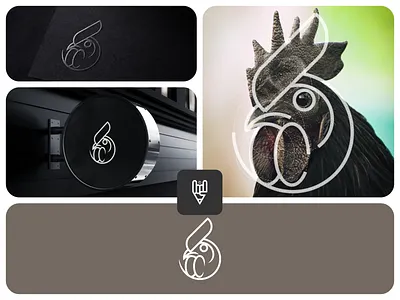 Rooster Logo branding design flat golden ratio graphic design grid logo icon illustration line art logo logos rooster vector