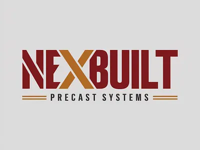 nexbuilt precast company logo branding design graphic design graphics illustration logo logo design vector
