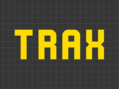 TRAX Font branding caps design display font geometric graphic design modular typeface typography