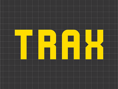 TRAX Font branding caps design display font geometric graphic design modular typeface typography