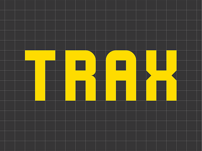 TRAX Font branding caps design display font geometric graphic design modular typeface typography