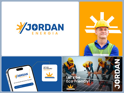 Jordan | Solar Logo | Brand Identity branding design energy logo green energy lgoo logo logo design logodesign power logo renuable energy logo solar logo