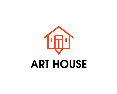 Pencil House - Home Logo professional