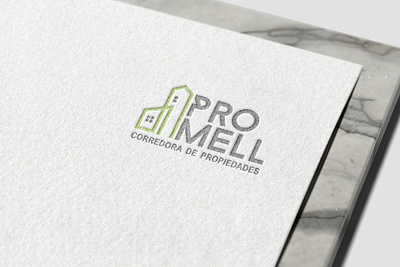 Logotipo ProMell branding design diseño gráfico graphic design logo vector