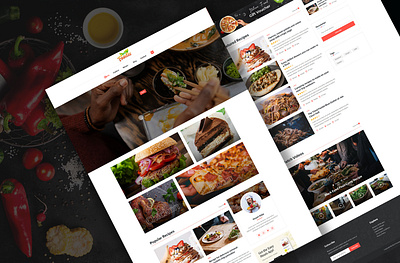 Foodie - Recipe & Food Blog WordPress Theme branding businessanalyst food blog food business food lover foodie graphic design uiuxdesign urnoit webdesign wordpresstheme
