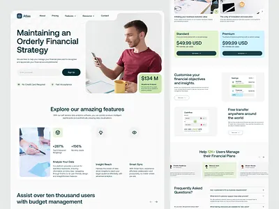 Finance Management Website banking web branding business dashboard design finance finance website fintech homepage landing page pricing saas ui design uidesign uiux uiuxdesign ux design web design webflow website design