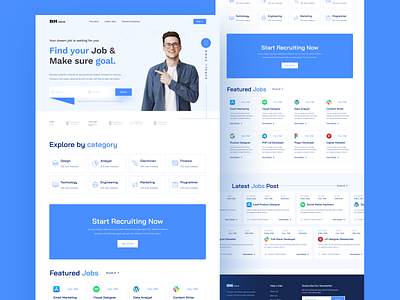Agency Landing Page design interface product service startup ui ux web website