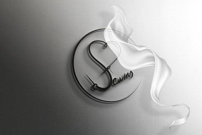 Sewing, tailoring- monochrome logo branding graphic design logo