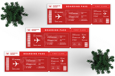 Project 12 - Boarding Pass airlines airplane boarding pass brand identity branding business creative design flight graphic design modern plane print print design print template ticket