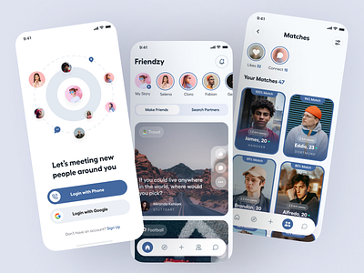 Connectify Social App app design