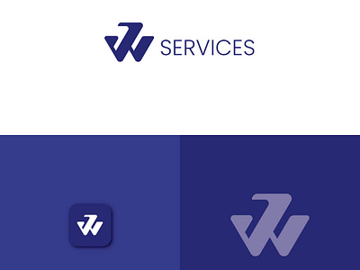 Wordmak Logo brand design branding graphic design j w letter mark logo logo design word mark