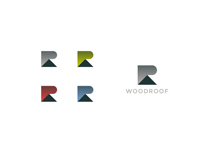 woodroof branding design graphic design illustration letter logo r roof symbol w