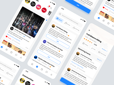 Social Community App - Project app community design mobile product design project social media ui ux