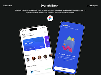 Syariah Mobile App Banking bank banking mobile shariah ui uiux user interface ux