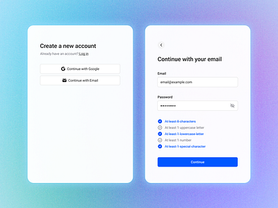 Sign up form clean create acc create account design form log in minimalist mobile mobile app sign in sign up ui ui design ux ux design