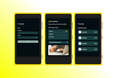 ui aplikasi perbandingan pinjaman online ui