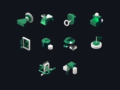 Values Icons Set crypto design icons set