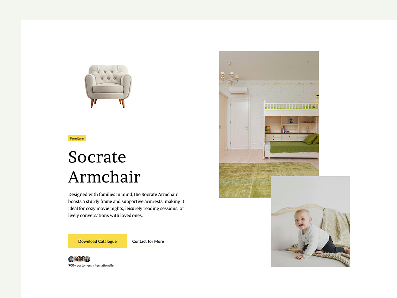 Furnite - Furniture - Layout v2 business web content customers figma design furnite furniture hero minimalistic product section site web design website website layout