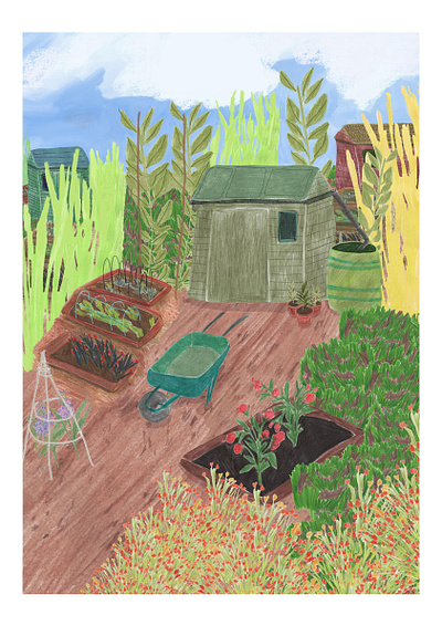 The Allotment - Book Cover Draft illustration