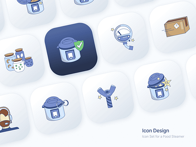 Icon Set for Cooking 3d adobe blue branding clipart cook cooking design graphic design icon pack icons illustration illustrator logo logotype procreate stickers ui vector web3