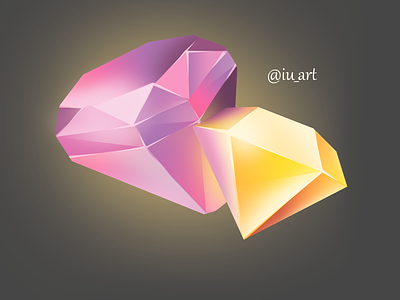 Casual diamond 2d art casual art diamond digital art digital illustration game art gamedev illustration render