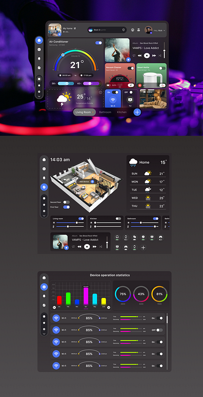 Smart home application branding ui