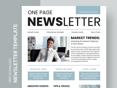 One Page Newsletter Free Google Docs Template docs free google docs templates free newsletter template free template free template google docs google google docs google docs newsletter template newsletter newsletter design newsletter template newsletters one page newsletter template