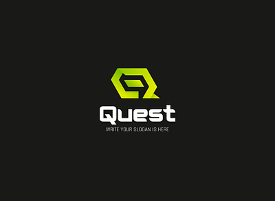 Quest Logo Design baranding brand brand identity design game game logo illustration logo design photoshop quest logo