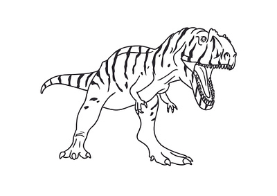 Dinosaur coloring pages for kids print