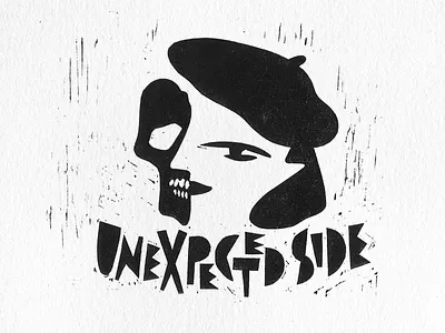 Proof print block print graphic design illustration wood cut