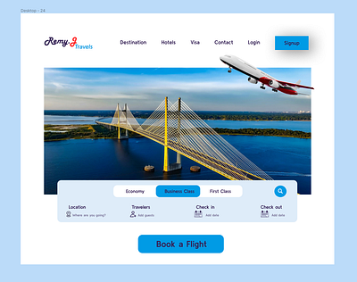 Landing Page for a Travel Agency figma graphic design travel ui