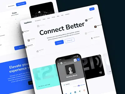 tap2link - Completely new website animation design ui ux website