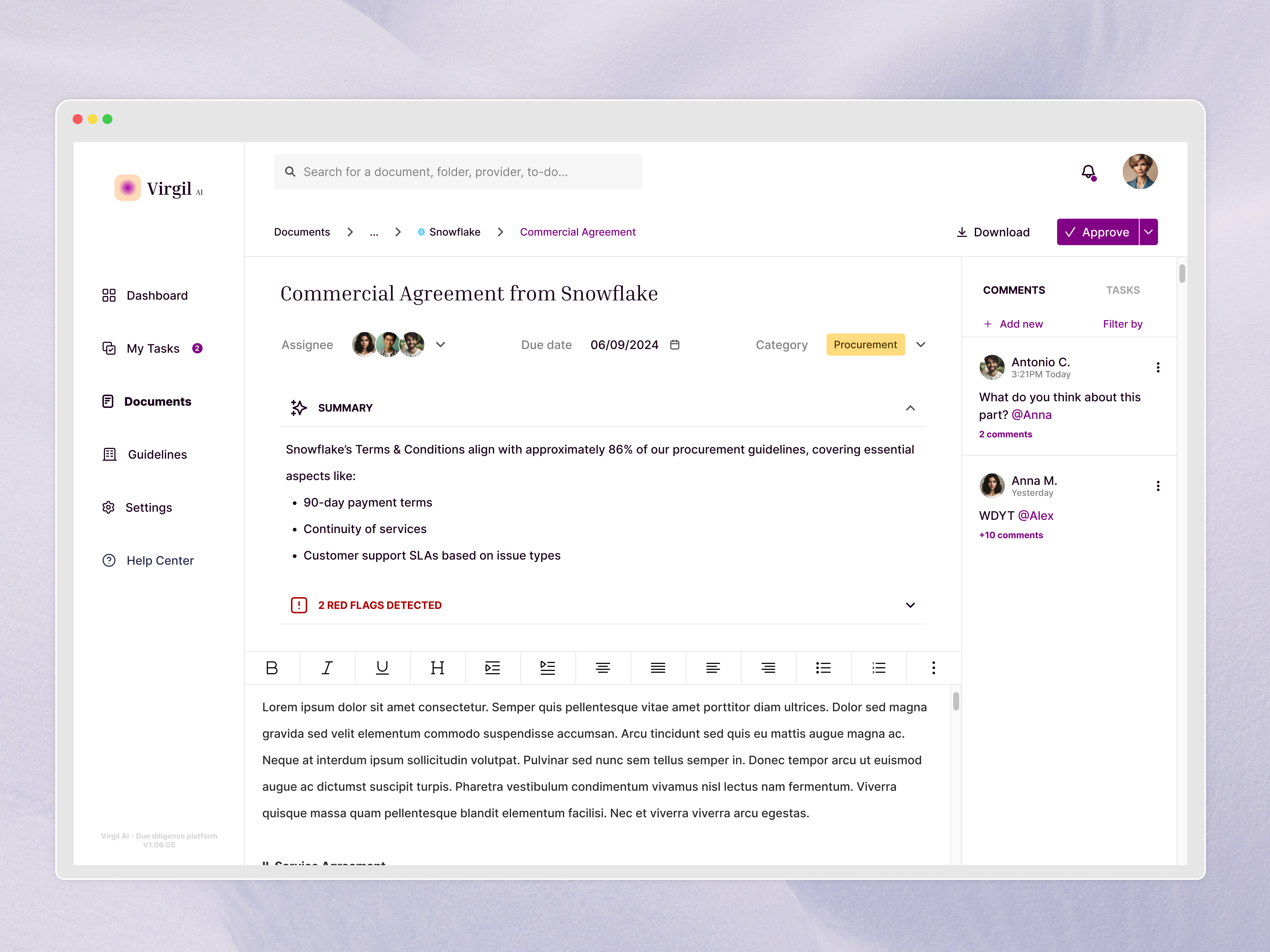 Due Diligence Platform - Software 2024 ai ai generative b2b app breadcrumb categories chatgpt comments desktop editing graphic design openai product design saas saas design software summary ui ui design ux design webapp