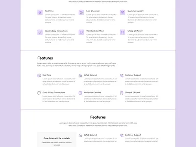 Feature Section - Pagedone feature section features landing page services website