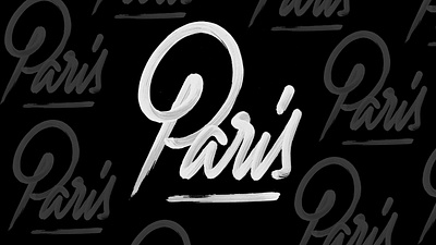 PARIS - word for sale advertising branding design graphic graphic design handlettering lettering motion graphics type typography vector