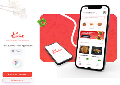 EatBuddiez Food Delivery Application graphic design ui
