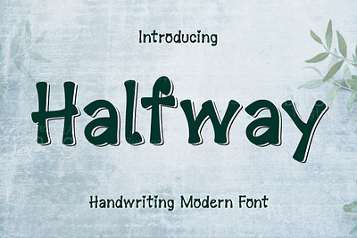 Halfway Fonts font wedding fonts for procreate handlettering luxury font otf ttf